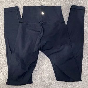 black lululemon align leggings